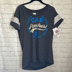 South Carolina Panthers gray Women’s NFL Tshirt size medium new with tags